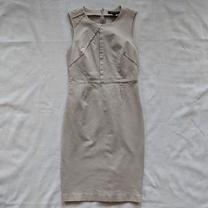 NWOT khaki/beige sheath work dress